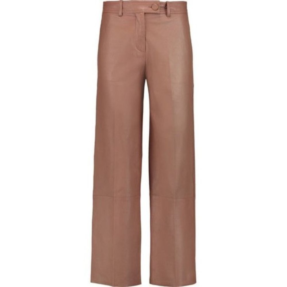Helmut Lang Wide-Leg Leather Pants